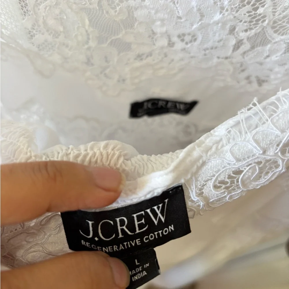 J. Crew White Lace Midi Dress - Picture 10 of 16